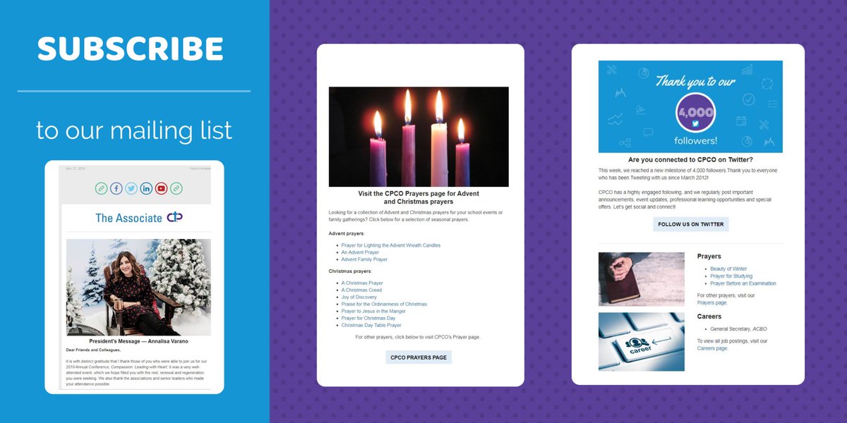 CPCOofficial's tweet image. Make sure to subscribe to our mailing list for latest news from the education sector. We send out important and helpful information for education leaders on a regular basis.

Subscribe today at bit.ly/CPCO-subscribe

#Leadership #Fall2019 #EdChat #EdLeaders #CpChat #education