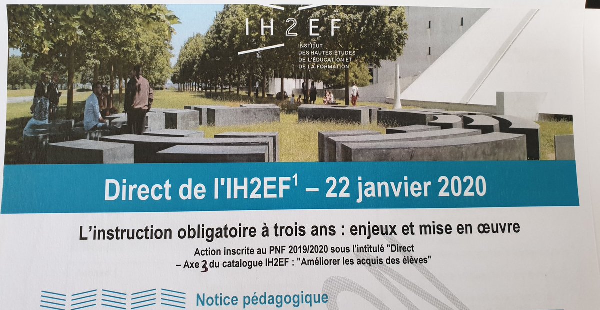 📣En cours de préparation
Plus d'informations prochainement pour évoquer les enjeux essentiels de l'instruction obligatoire à trois ans.