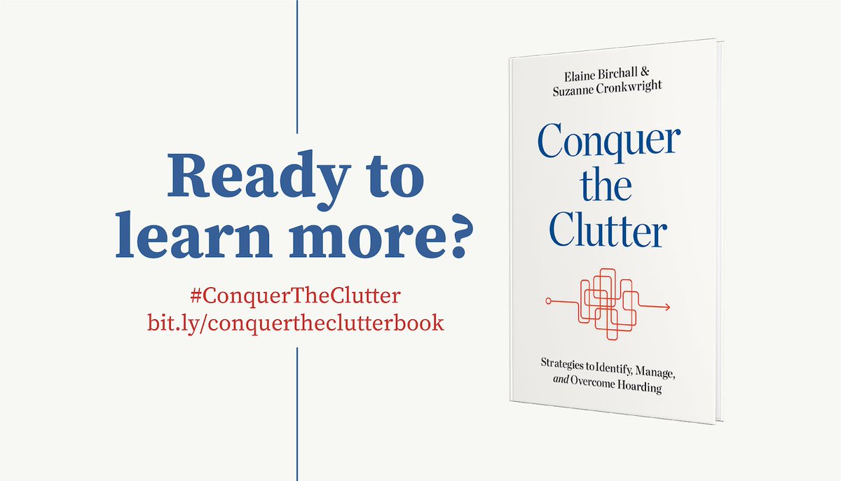 elainebirchall's tweet image. Are you ready to take back control of your life? #ConquertheClutter can show you how: hoarding.ca/book/