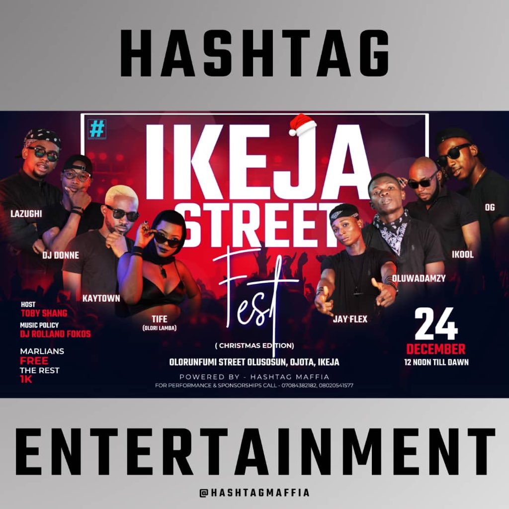 smconlineng's tweet photo. IKEJA STREET FEST π₯π₯
Who is ready toβve some fun?
@tifedewah
#iam_mrbugatti
@iamikool
@ogplaydirty
@Flex_sturburnboy
@skeelzbeatz_official
@wagwanlaz
#officialbadmanmaffia
@Iamtharealoluwadamzy
@tobyshang
@hashtagmaffia
#hashtagentertainment
#ikejastreetfest #SMConline https://t.co/lXoTXM9tTE