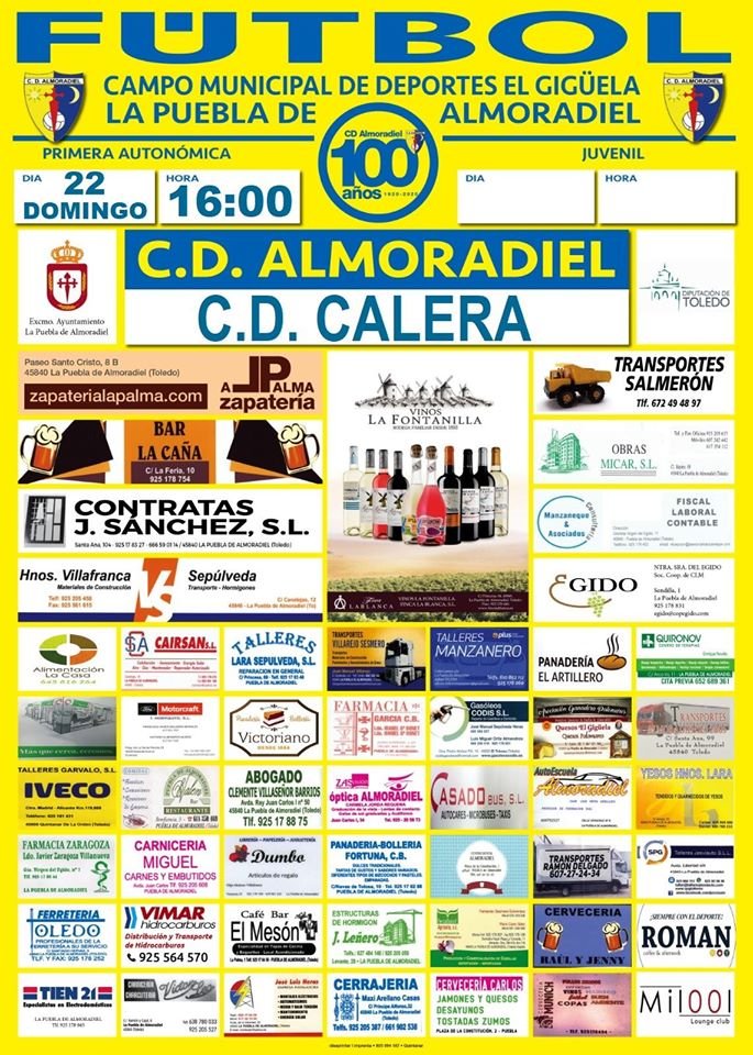 ⚽️Último partido del año del <a href="/cd_almoradiel/">CD.ALMORADIEL</a> , ven a apoyarlos el próximo domingo!