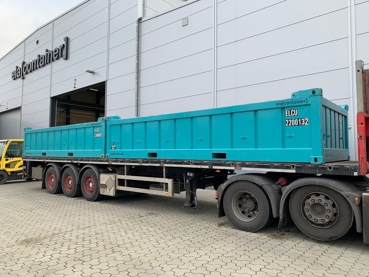 ELAOffshore's tweet photo. Inquiry and order in the evening, delivery of two 20 ft. half height containers the next day - We act [fast], [flexible] and our containers are [ready to use] as soon as they have been delivered! #offshore #containers #accommodationcontainers https://t.co/J9QDx01I4Y