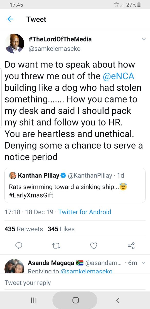 mzwandileMasina's tweet photo. Im very disappointed that @eNCA  does not uphold basic condition of employment. This is a clear victimization of yet another black child in the the Hands of WMC. Let’s unite against this brutal channel https://t.co/KfwJqV4pl7