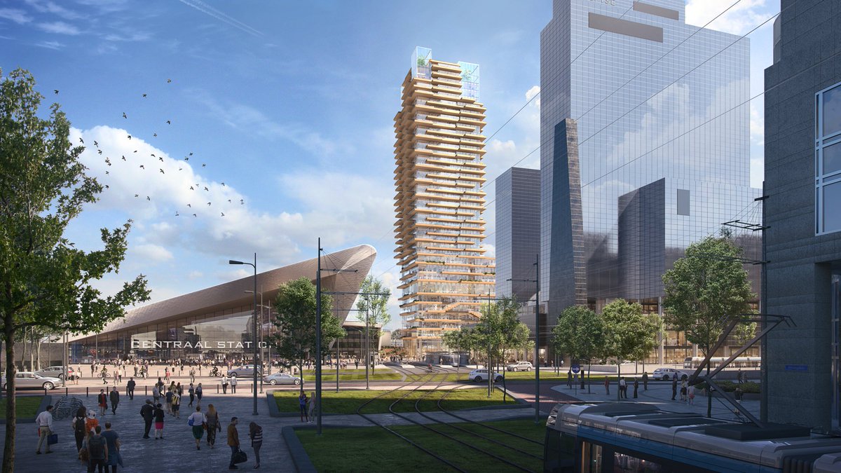 Rotterdam wordt met ‘Tree House’ echt een stukje mooier, beter en leuker! Wat zijn we blij en trots om hieraan te mogen werken.  vastgoedjournaal.nl/news/43308/bre…
