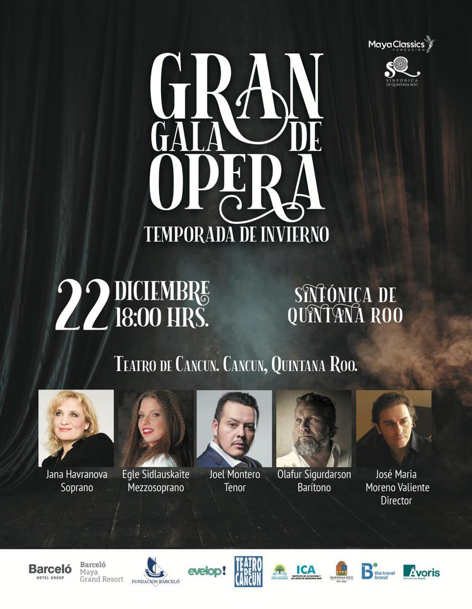 DonLimon's tweet photo. Un gran evento #GalaOpera este fin de semana en el @teatrodecancun
Adquieran sus boletos con anticipación
#Navidad https://t.co/Qyz2IYip9f