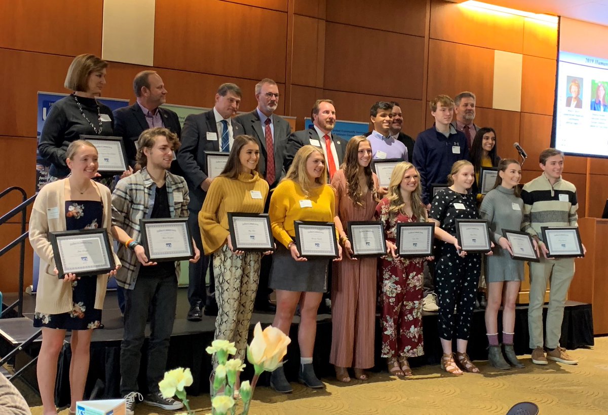 mvjaguars's tweet photo. Excellence in Community Service Awards given to Landry Haydock and Abby Miller who were recognized for their superior volunteer work with a teen suicide prevention campaign, Zero Reasons Why.  We’re very proud of these young ladies.  @zeroreasonswhy_ @USD_232 https://t.co/erGB4CXRj6