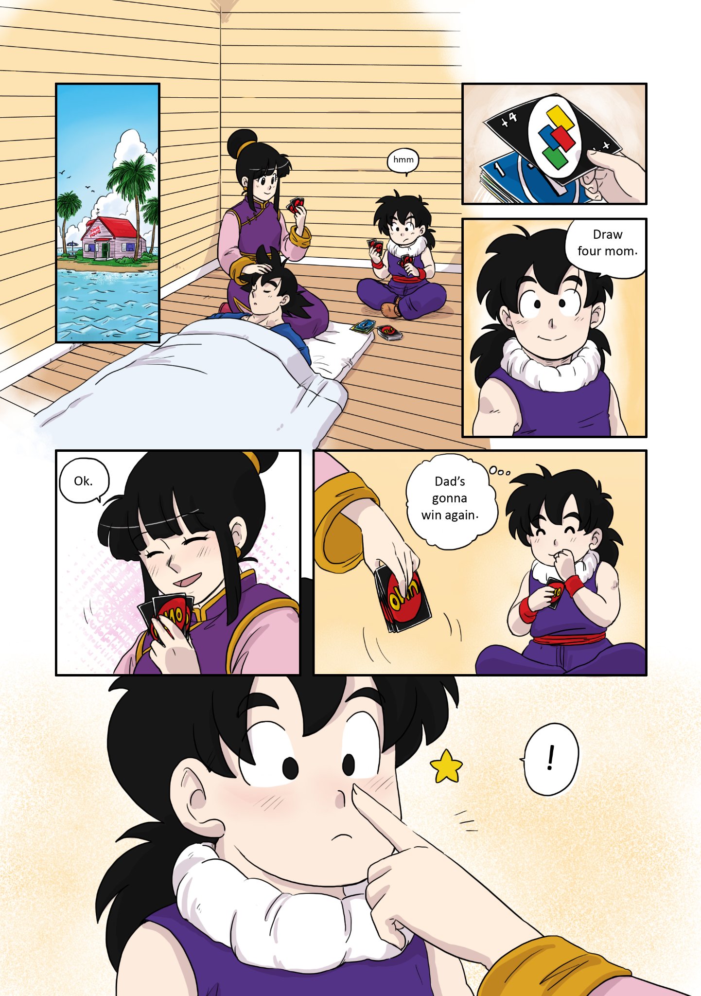 ElisaJ (Working on Fics; Commissions Open) on X: Many thanks to  @CAMLOST737 for drawing this heartwarming scene between Chichi and Gohan  from Part 28 of my story, Life With You. 😊😊😍 #Chichi #