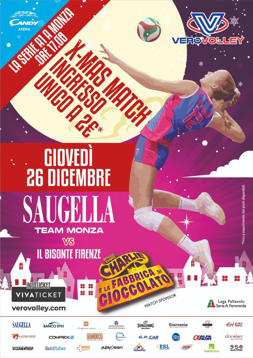 VeroVolley's tweet photo. 🎅🏻 XMAS MATCH 👉🏻 INGRESSO UNICO 2€ 🎁

🏐 #SaugellaMonza 🆚 @Azzurra_Volley 
🛒 BIGLIETTI QUI ➡️ https://t.co/zzR6FFAxOT
📆 Giovedì 26 dicembre
🕔 Ore 17.00
🏟 @CandyArenaMonza 

Si torna a CASA... Vi aspettiamo! 🏠😍

#VV 💙 #2GETHER #XmasMatch https://t.co/J1KuFIMMnk