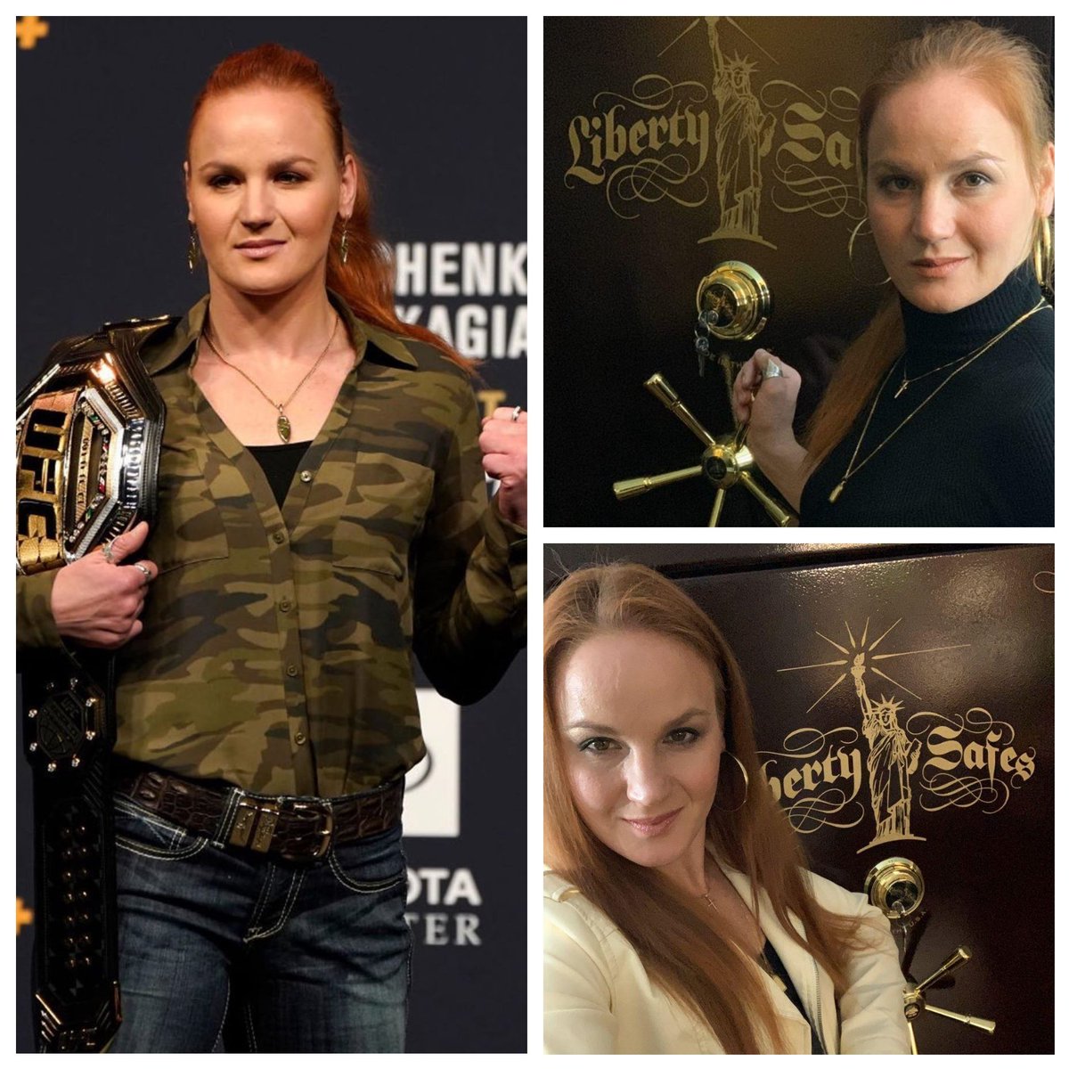 libertysafeinc's tweet photo. UFC Flyweight champ Valentina Shevchenko may not need any protection in the octagon 🥊but we've got her valuables covered while she's off kicking a$$ 🔒
Get @bulletvalentina strong 💪Get #LibertySafe : https://t.co/DW4XMXACAF 
#UFC #flyweightchamp #kickassfighter #kickasssafe https://t.co/SsgaXiNsqS