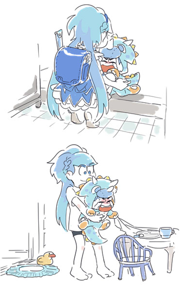 「トリカラは元からバブだから・・・ なんだか気に入ってるシリーズなので描いていいよ」|はないろ🐶🐾のイラスト