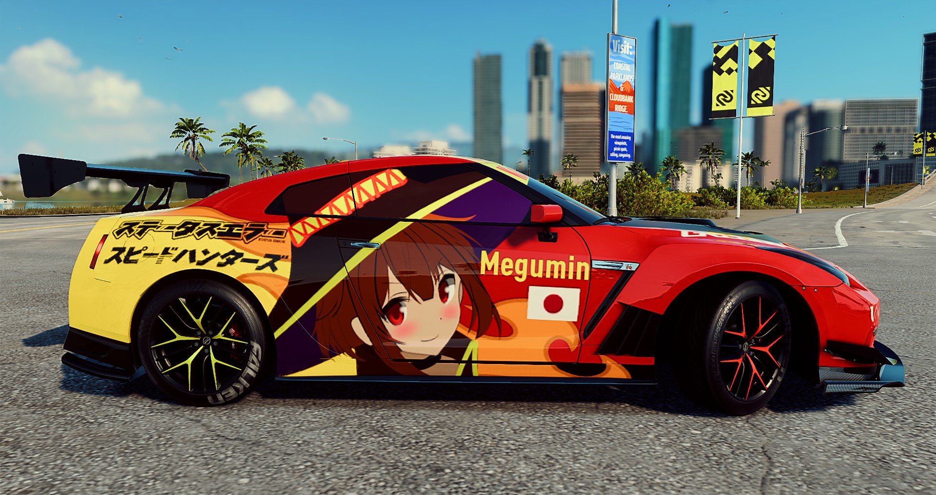 Kuro Nfs Heat 為美好的世界獻上祝福 的惠惠痛車完成了 現在能下載摟 Nfs Heat この素晴らしい世界に祝福を のめぐみんの痛車を作りました 今ダウンロードすることができます Nfsheat Nfs 痛車 Itasha Anime このすば めぐみん T Co