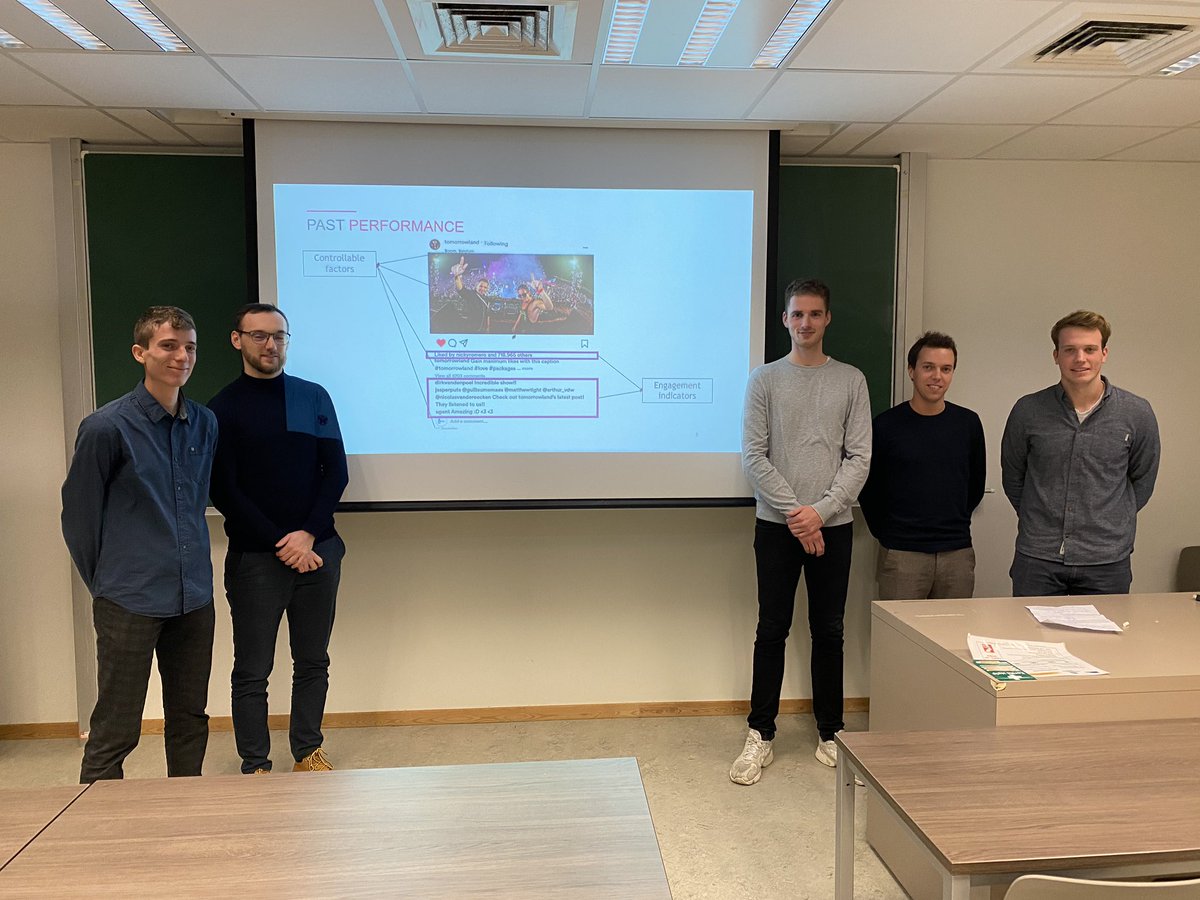 dirkvandenpoel's tweet photo. Today, we saw the remaining teams present the #BigData assignments @UGent. Congratulations for the great work. They used the @databricks @ApacheSpark platform to analyze #Instagram posts on @tomorrowland in #Python. Thanks @Sarcarron &amp; @ben_desmet ! #TML #orms #DataScience https://t.co/GeTS8qREkk