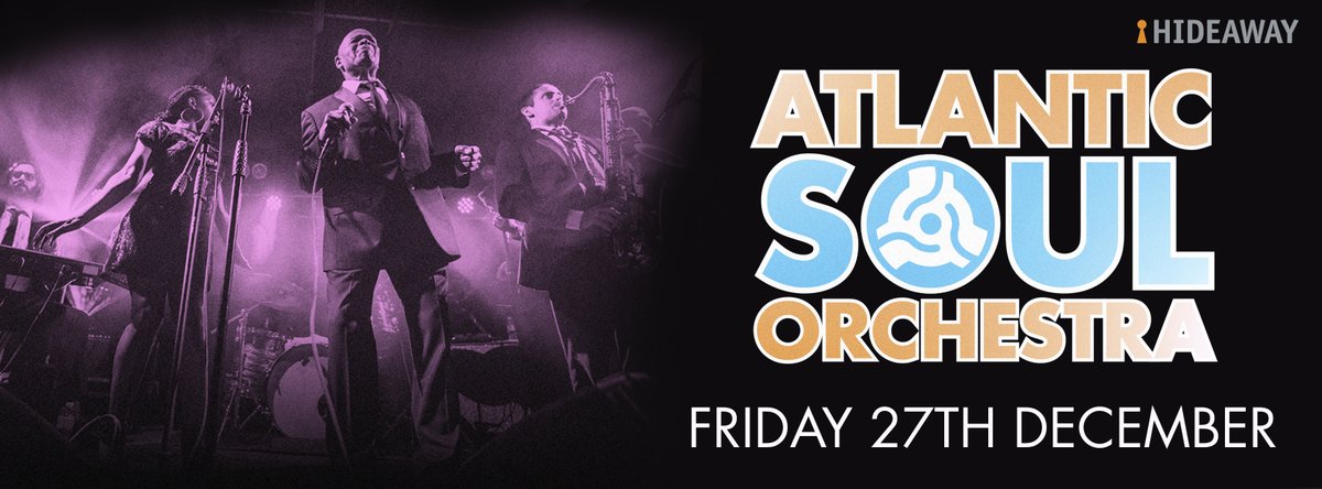 The biggest #Soul #Party in town returns to <a href="/hideawaylive/">Hideaway Live</a> with the explosive <a href="/AtlanticSoulOrc/">AtlanticSoulOrchestr</a> 27th Dec! Book now==>bit.ly/2qoWUgn #WhatsOn <a href="/MiSoulTweets/">misoulradio</a> <a href="/colourfulradio/">Colourful</a> <a href="/welovesouluk/">We Love Soul</a> <a href="/weekender_life/">Weekender</a> <a href="/FunksoulLondon/">Funk Soul London</a> <a href="/brixtonbuzz/">Brixton Buzz</a>