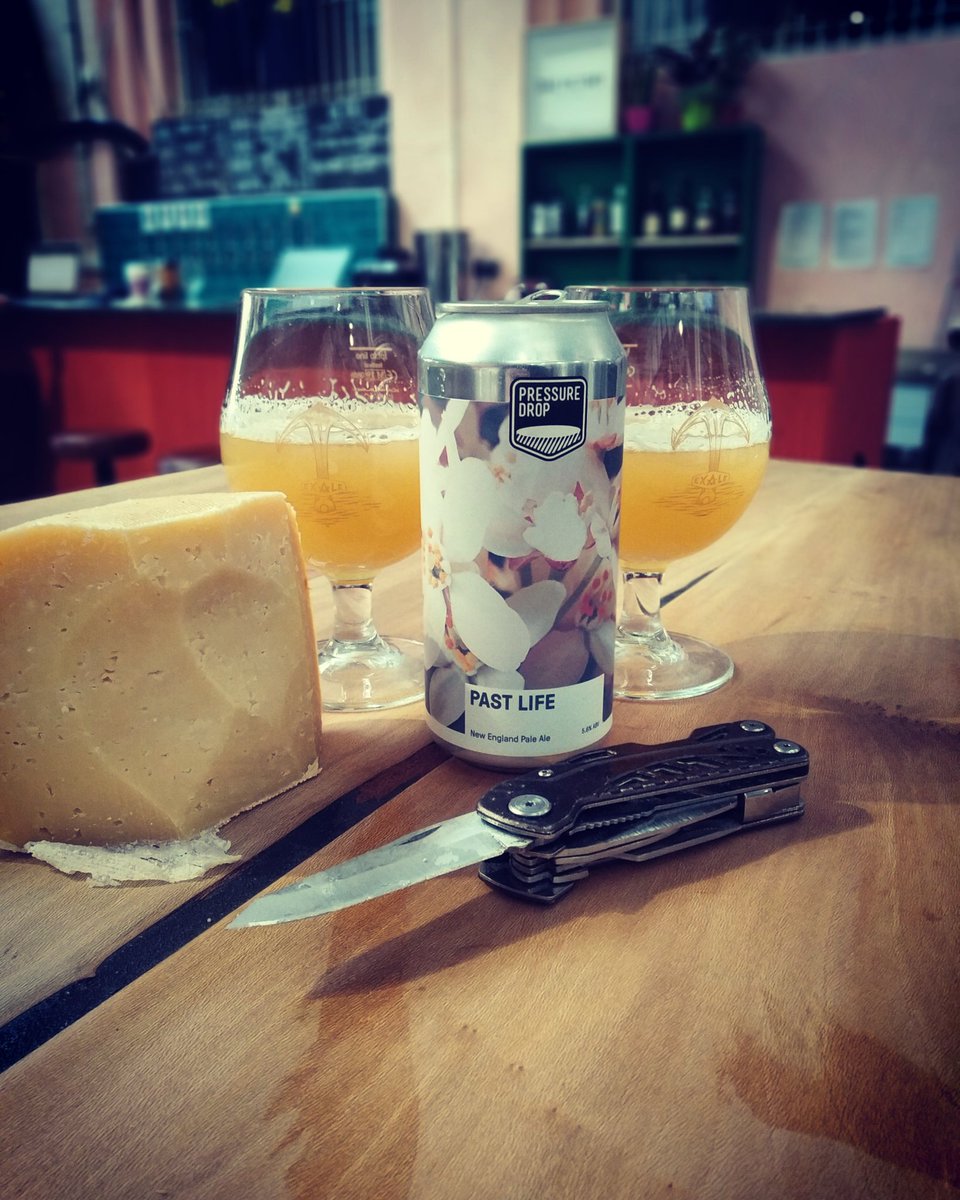 ExaleBrewing's tweet photo. Ben from @PressureDropBrw kindly dropped us in some beers this week, so what better to pair them with than lovely cheese from @winenrind https://t.co/fvcb8GBfVu