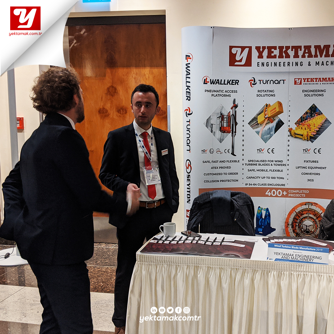 yektamakcomtr's tweet photo. Rüzgar Türbini Kanadı İmalatı ve Rüzgar Türbini Kanadı Servis ve Bakım konferanslarını Düsseldorf'ta başarıyla tamamladık.
.
#cleanenergy #cleanfuture #windpower #yektamak #turnart #windblademanufacture #windbladeservice #rotatingsolutions #windblademaintenance #transfercarts https://t.co/JZGTsaY61c