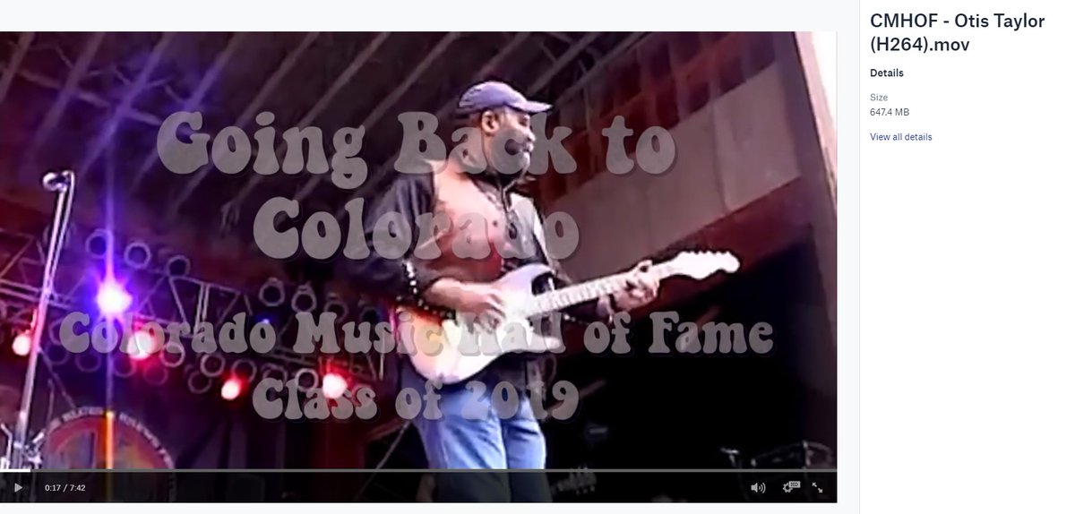 For those that couldn't be at the Colorado Music Hall of Fame concert and would like to see my induction video, here is a link: bit.ly/2PZeQHa