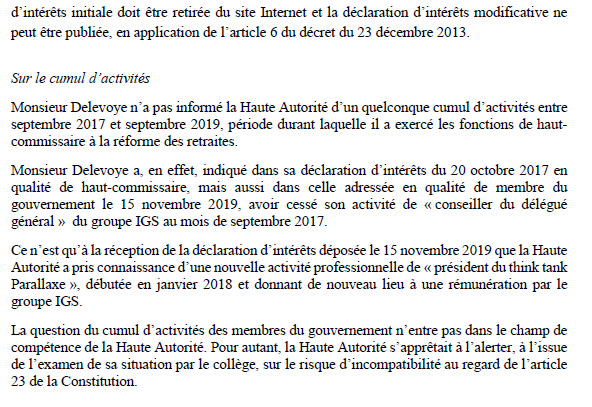 Communiqué de #presse - La <a href="/HATVP/">HATVP</a> estime nécessaire d'informer le Procureur de la République sur la situation de M. Delevoye
▶️bit.ly/2sIlOsc