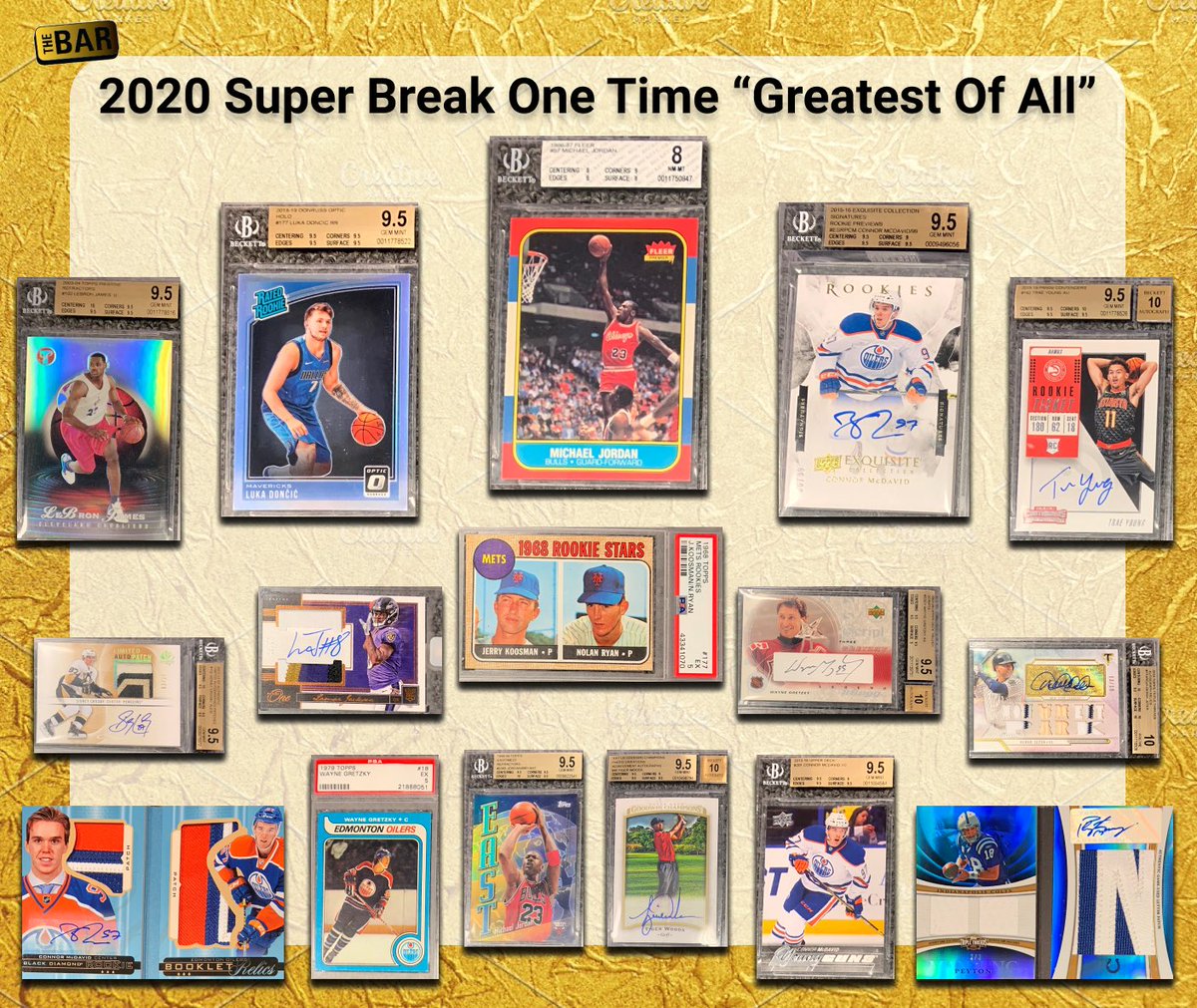 SuperBreakBoxes's tweet photo. 2020 Greatest of All Pre Orders start today . Limited to only 25 cases with value , roi, rare pieces that can appreciate and #collectiondefininghits @GTSDistribution @blowoutcards @SCCTradingCards @FireHand17 @CardsInfinity @ClubhouseBreaks @SoHobbySports #GreatestofAll https://t.co/15RC9D0uXH