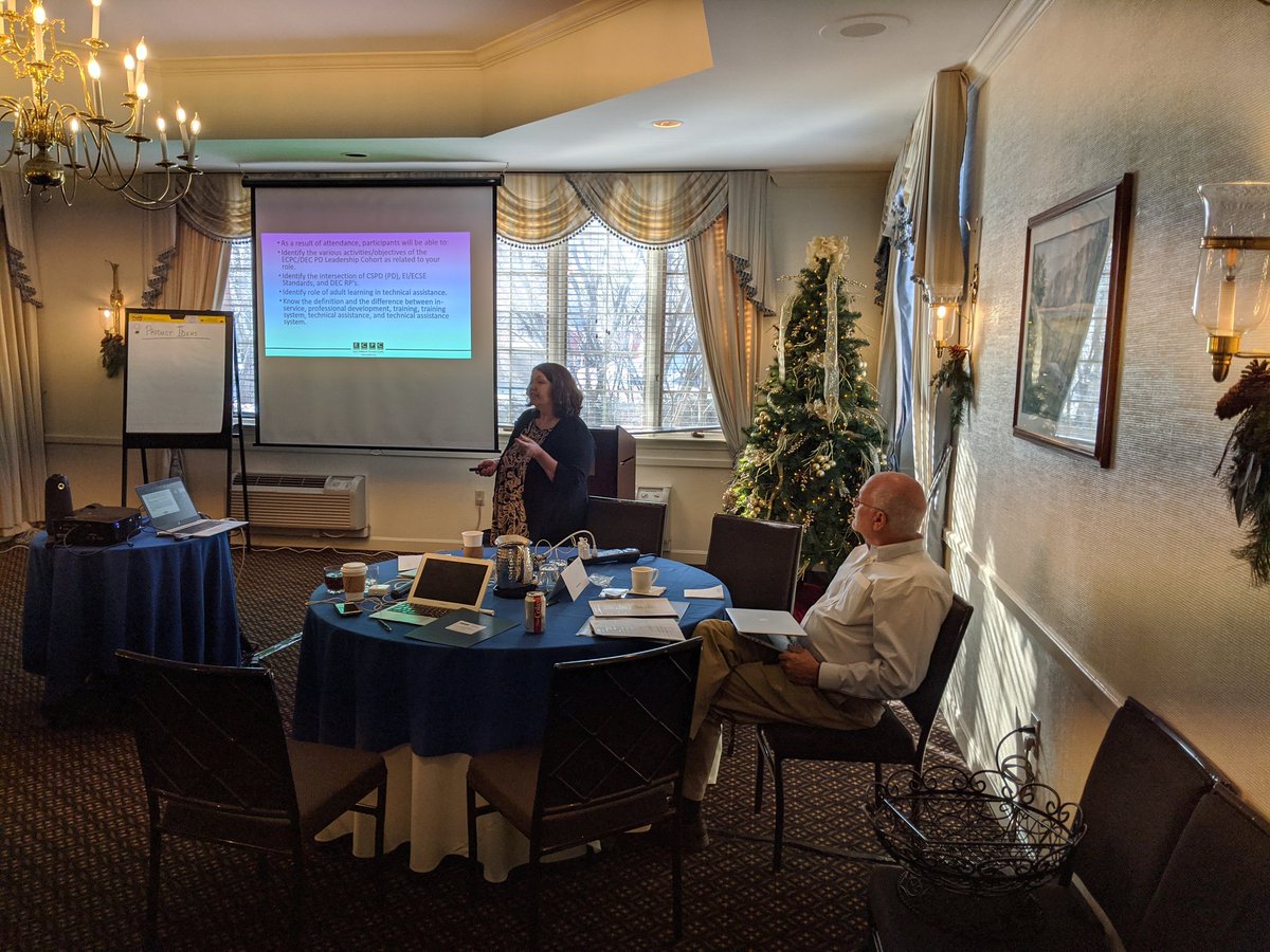 ECPCcenter's tweet photo. Welcome to the ECPC/DEC PD cohort in person and on 6 people joining us on zoom. @ECPCcenter @ED_Sped_Rehab #purposewithpassion https://t.co/G07LLTIR1O