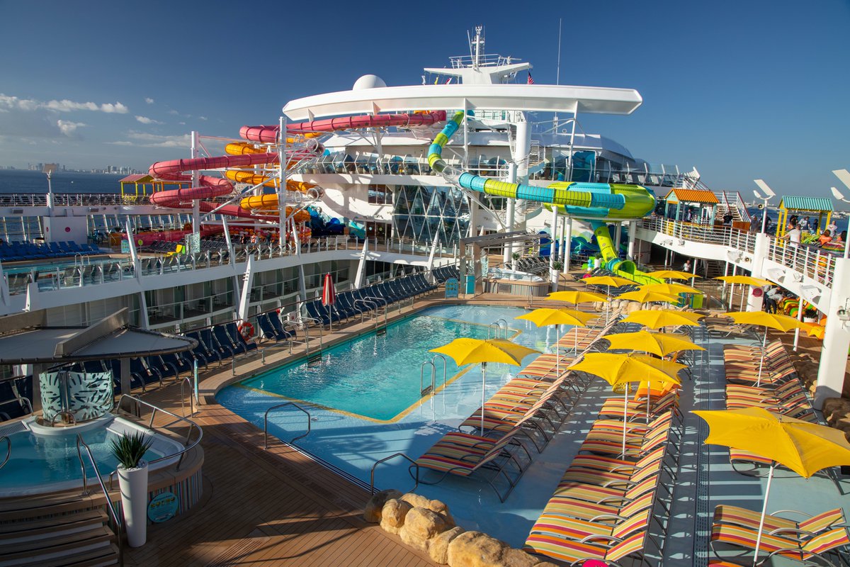 martin_aquatic's tweet photo. The newest modernization onboard @RoyalCaribbean's Oasis of the Seas debuted just last month, one of our marquee projects of 2019. It features the Martin Aquatic-designed pool deck, waterslides, and family-friendly Splashaway Bay. #SketchToSplash https://t.co/U3zm2sITD5 https://t.co/D0f2eTRziT