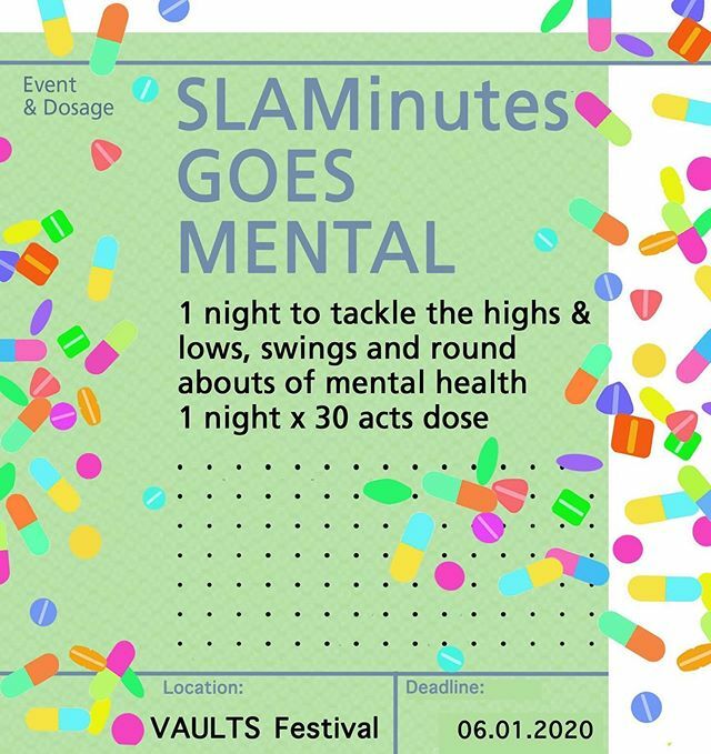 SLAMKingsX's tweet photo. 🥁🥁🥁🥁🥁🥁🥁
.
SUBMISSIONS for #SLAMinutes goes #mental @vaultfestival ARE NOW OFFICIALLY OPEN!
.
#mentalhealth is the most vital theme of all. So there’ll be NOT ONE but TWO Events. So we’re looking for 60 #playwright #spokenword #musician #comedian #drag #artist to have the… https://t.co/kELiHB5oDu