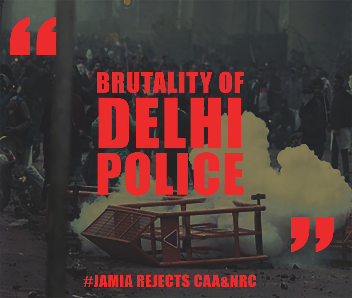 SafooraZargar's tweet photo. We are jamia. We fight back. #JamiaAmufightback https://t.co/4LOAv74Tbe