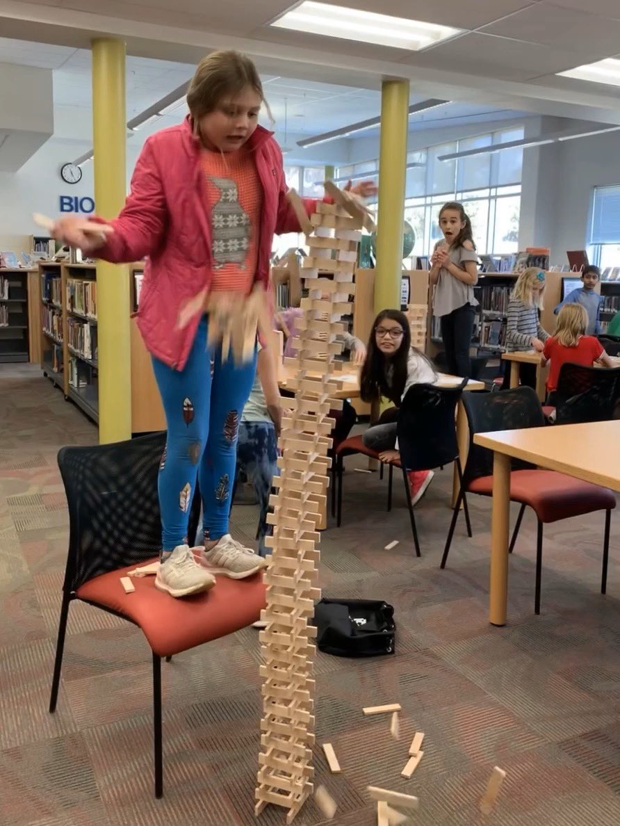 ...and they all fall down! <a href="/FCPSSTEAM/">FCPS STEAM</a> <a href="/fcpsaap/">FCPS AAP</a> <a href="/Clermont_ES/">Clermont Elementary School</a> <a href="/CangroLib/">Kannan Cangro</a> @cnscaptura <a href="/STEAMforALL/">Ms. M</a> <a href="/KEVAplanks/">KEVA® Planks</a>