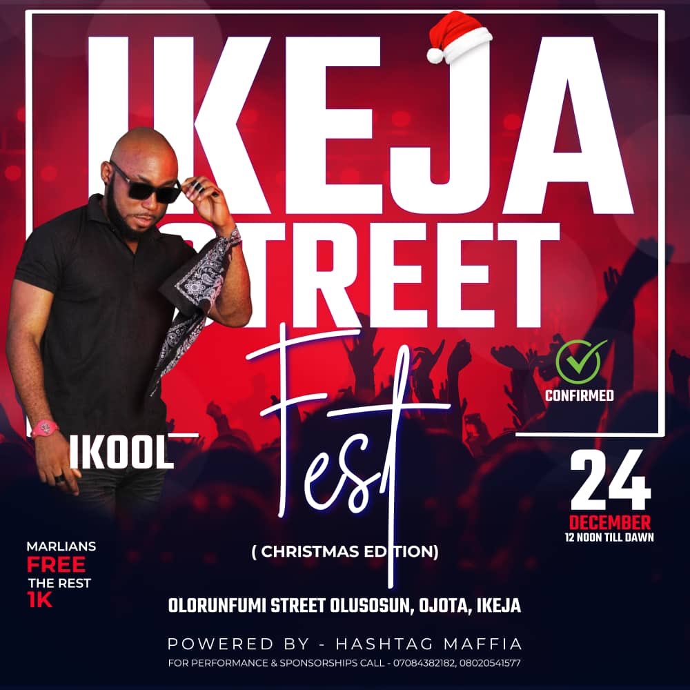 smconlineng's tweet photo. IKEJA STREET FEST π₯π₯
Who is ready to have some good time IKOOL & OG
@iamikool
@ogplaydirty
@hashtagmaffia
#HASHTAG #ENTERTAINMENT
#hashtagentertainment #street #ikejastreetfest #party #eve #β€οΈ#christmas #edition #whoisready #goodtime #comehavefun #jam #SMConline https://t.co/yEEWjk5t76