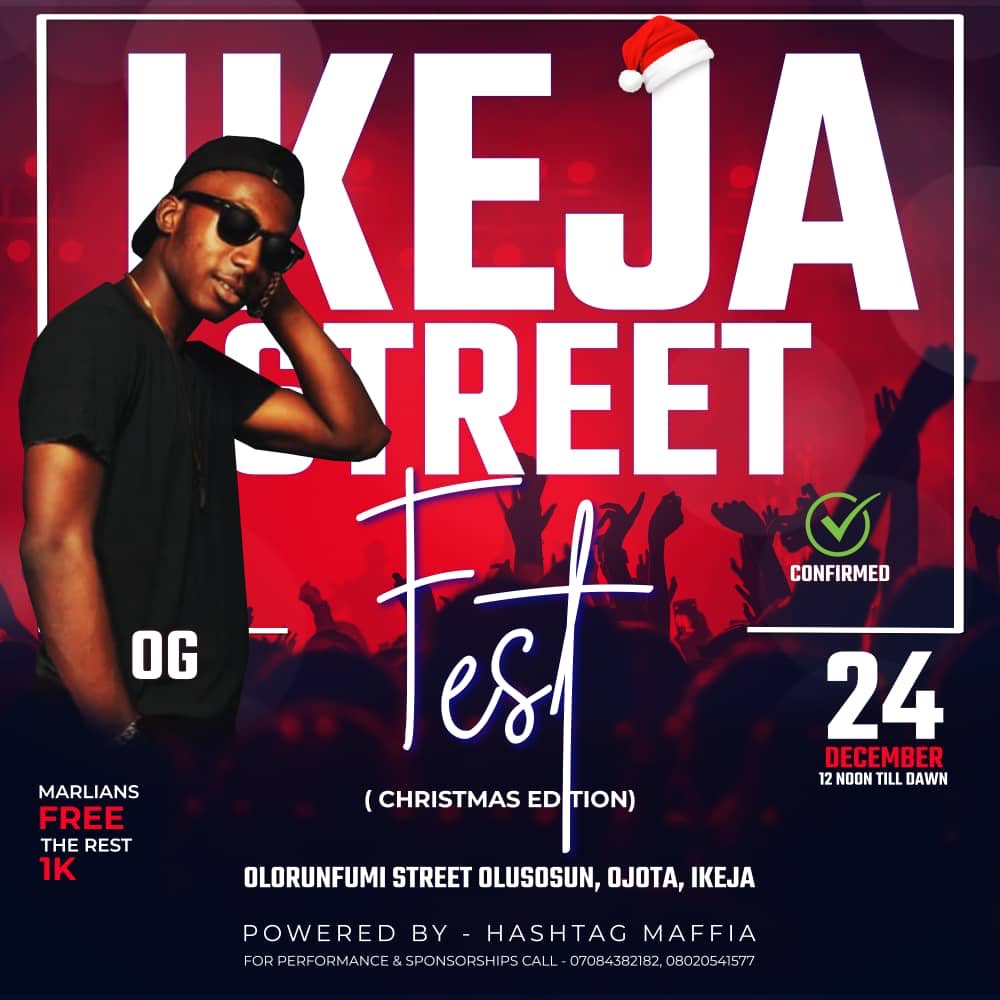 smconlineng's tweet photo. IKEJA STREET FEST π₯π₯
Who is ready to have some good time IKOOL & OG
@iamikool
@ogplaydirty
@hashtagmaffia
#HASHTAG #ENTERTAINMENT
#hashtagentertainment #street #ikejastreetfest #party #eve #β€οΈ#christmas #edition #whoisready #goodtime #comehavefun #jam #SMConline https://t.co/yEEWjk5t76