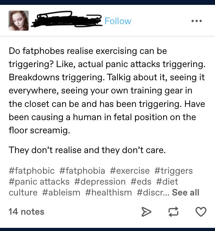 PrisonPlanet's tweet image. Don't exercise because it might hurt fat people's feelings.