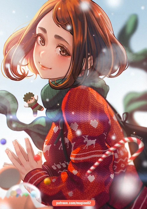 Ochako Uraraka Winter Special I always miss out on drawing this theme every year so I decided to do it earlier this time  hope you all like it!#bnha 