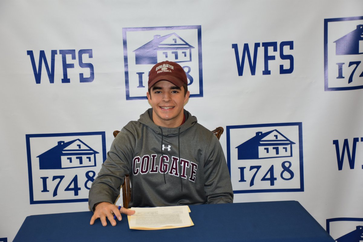 WilmFriends's tweet photo. Congratulations to Quaker Football senior Jacob Jaworski on signing with @ColgateFB! Jacob joins his brother Andrew '17 on the team. We're so proud of you, Jacob!
 #delhs #NationalSigningDay https://t.co/3pwUXacThi