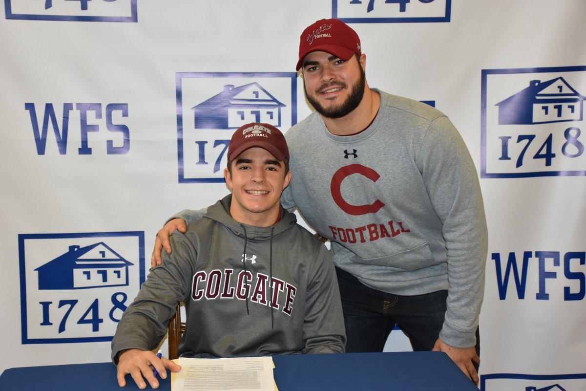 WilmFriends's tweet photo. Congratulations to Quaker Football senior Jacob Jaworski on signing with @ColgateFB! Jacob joins his brother Andrew '17 on the team. We're so proud of you, Jacob!
 #delhs #NationalSigningDay https://t.co/3pwUXacThi