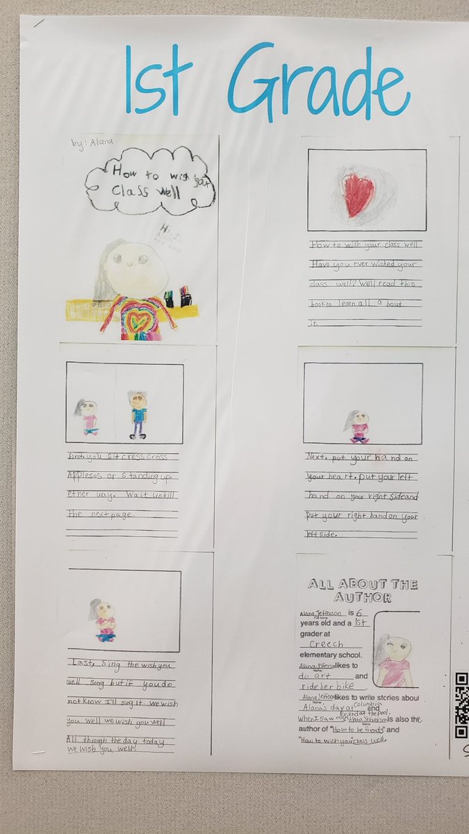 The power of <a href="/ConsciousD/">Conscious Discipline</a> ! <a href="/CreechElem/">Creech Comets</a> First grader how-to book topic is all about wishing well! #IHeartCD #creechpride #BeTheLegacy