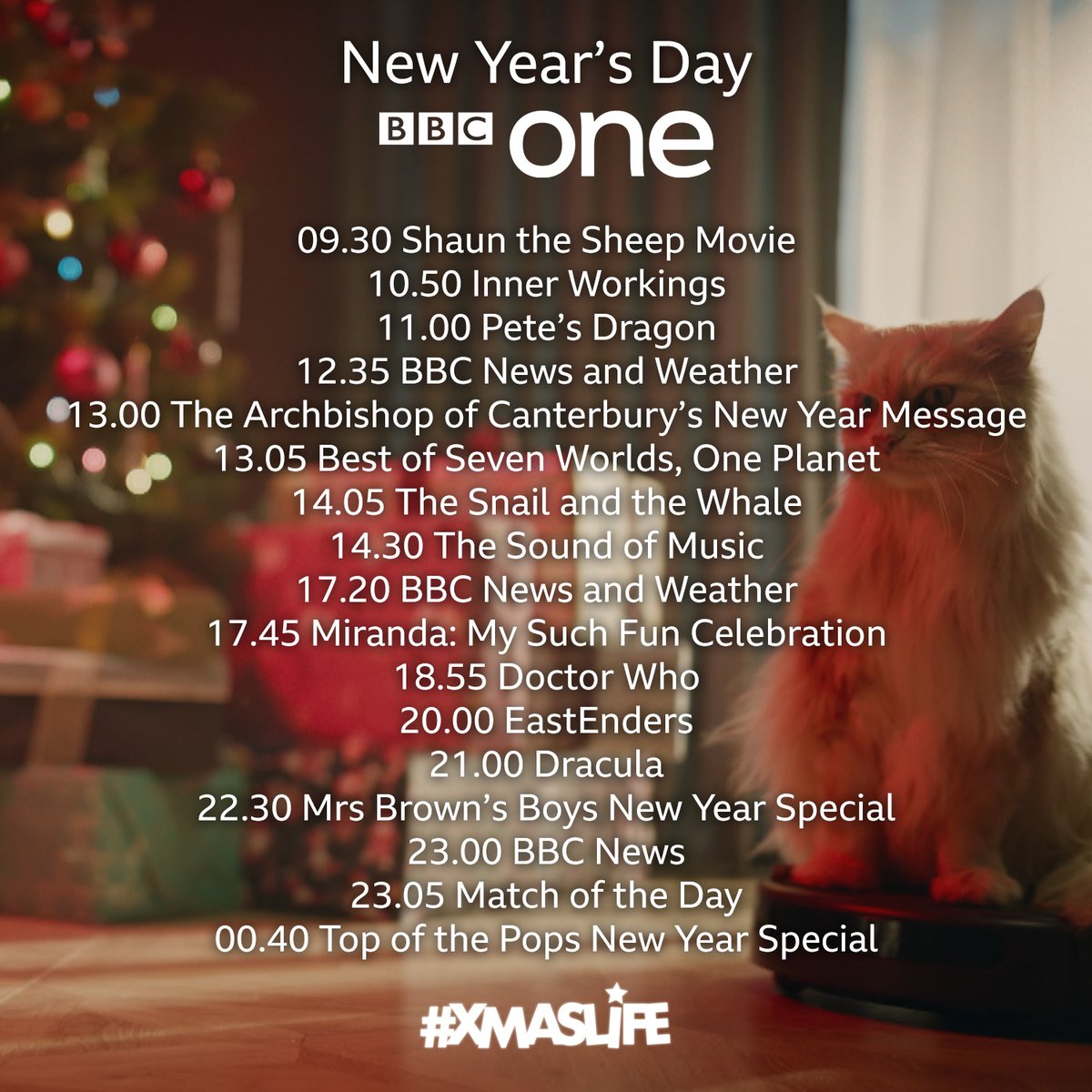 bbc one christmas 2020 Bbc One On Twitter This Is Your New Year S Day With Bbc One Happy New Year Everyone Xmaslife bbc one christmas 2020