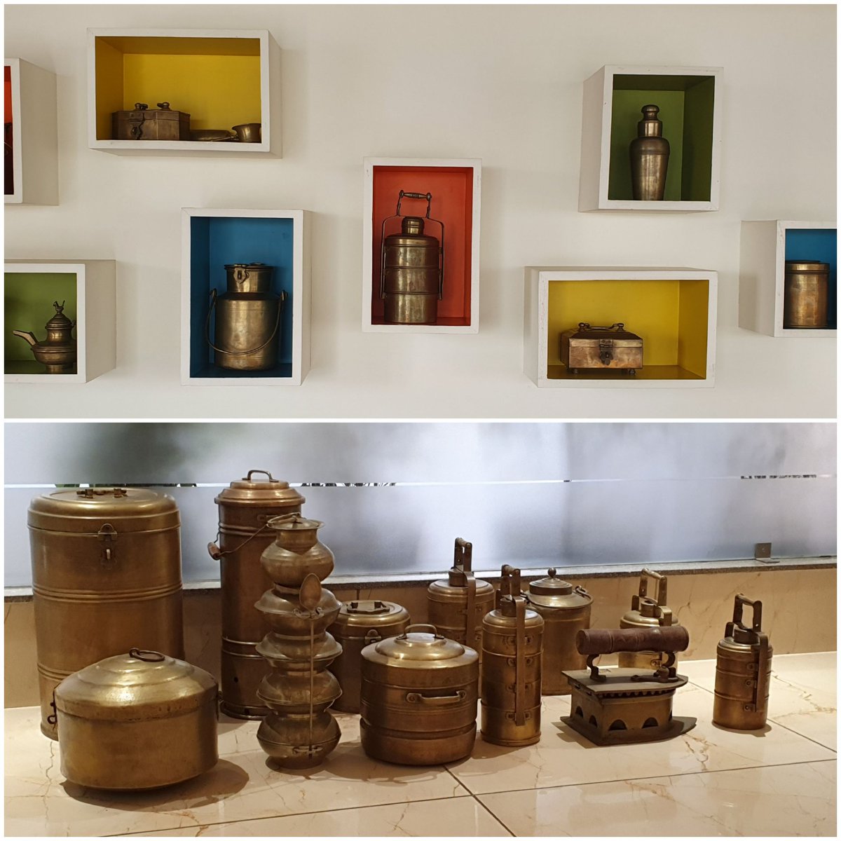 ijk_99's tweet image. Copper and Brass utensils from a different era. #antiques #artifacts #differentera #beauty #interiordesign #unique