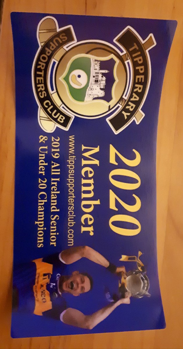 donnchadhh's tweet photo. Super 2020 merch from @TippSupporters ... the dual trolley keyring looks great. Matches the pin from last year which was ideal for wearing around Galway during a brilliant 2019!! #HonTipp https://t.co/H70EO42U2T