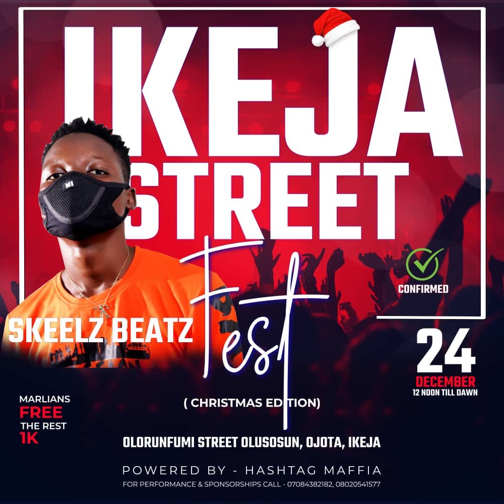 smconlineng's tweet photo. IKEJA STREET FEST π₯π₯
Who is ready to have some good time with JAY FLEX & SKEELZ
@Flex_sturburnboy
@skeelzbeatz_official
@hashtagmaffia
HASHTAG ENTERTAINMENT
#hashtagentertainment #street #ikejastreetfest #party #eve #β€οΈ#christmas #goodtime #comehavefun #jam #SMConline https://t.co/1c37eipE9N