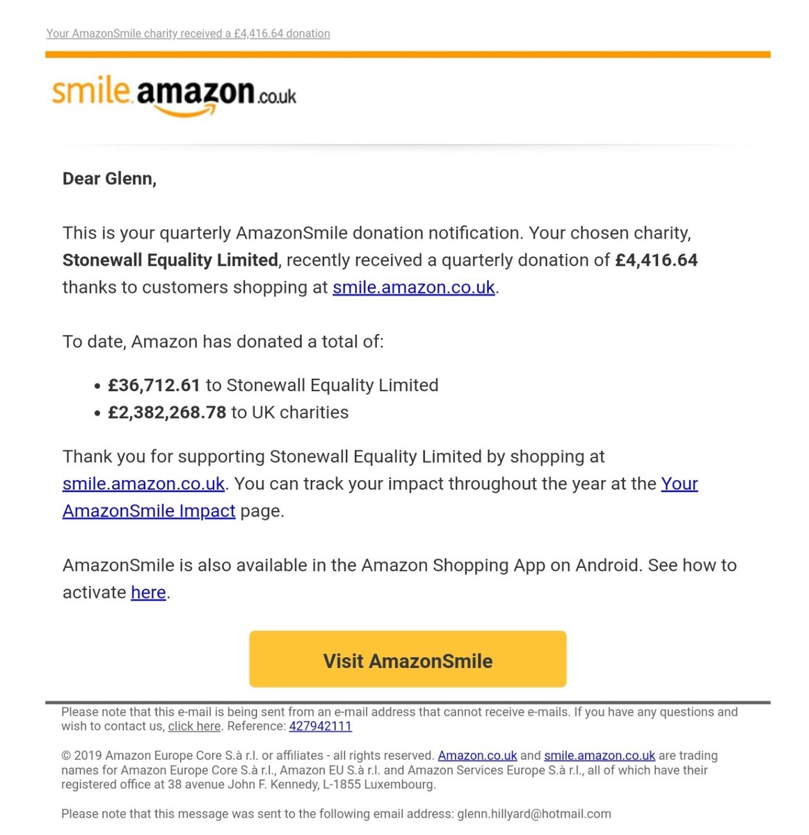 glennhillyard's tweet photo. @stonewalluk @AmazonUK 🤗 https://t.co/23znq136Pj