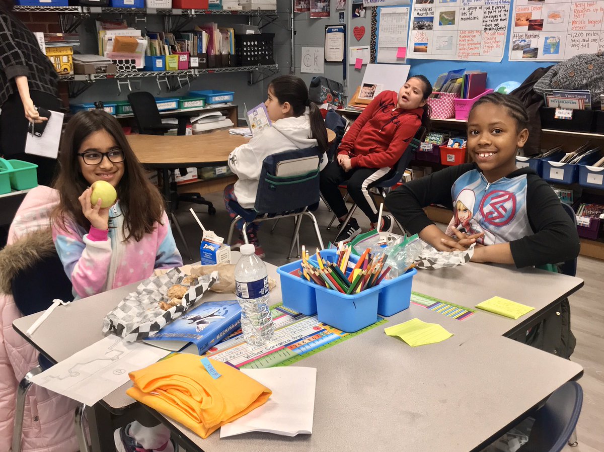 ACPSNutrition's tweet photo. What a day at @CKELEM! #VaBreakfast w/ Asst Principal @laurenholthaus β
#ScratchMade Breakfast w/ #VaGrown Ingredients β
Visit from @WaPoFood β
Happy Students β
Whatβs in store for the rest of the week? Stay Tuned! @NoKidHungryVA @VDOESNP https://t.co/ugKlF3vKlb