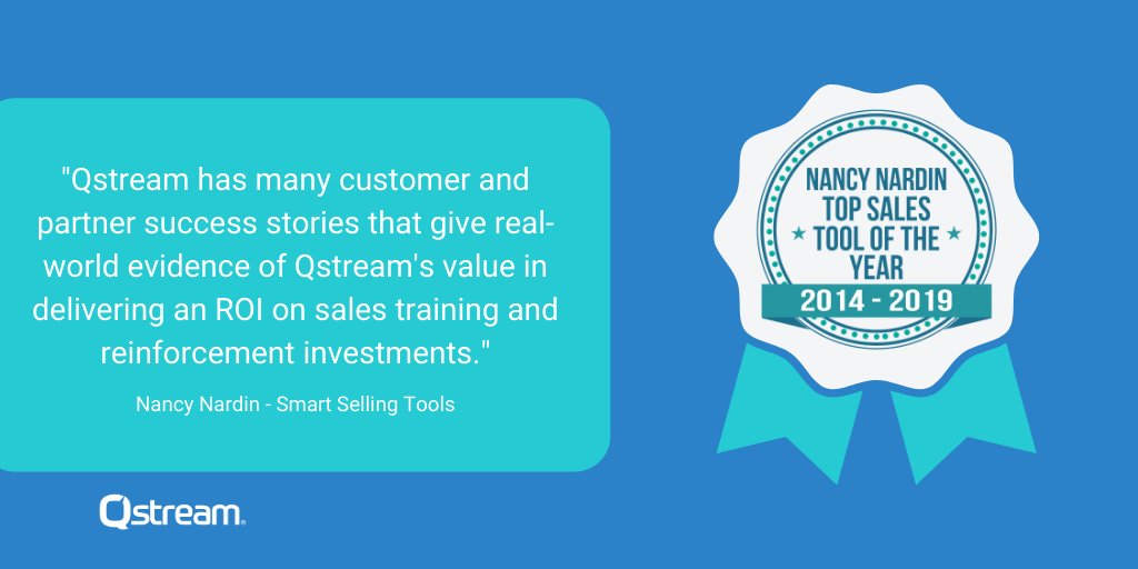 We are thrilled to be included in the final cut of the #TopSalesTools Guide of 2019 by @sellingtools! Check out the guide to find out how @Qstream improves #salesproficiency and measures #salestraining ROI! #salestech #salesreinforcement  hubs.ly/H0mgCjt0