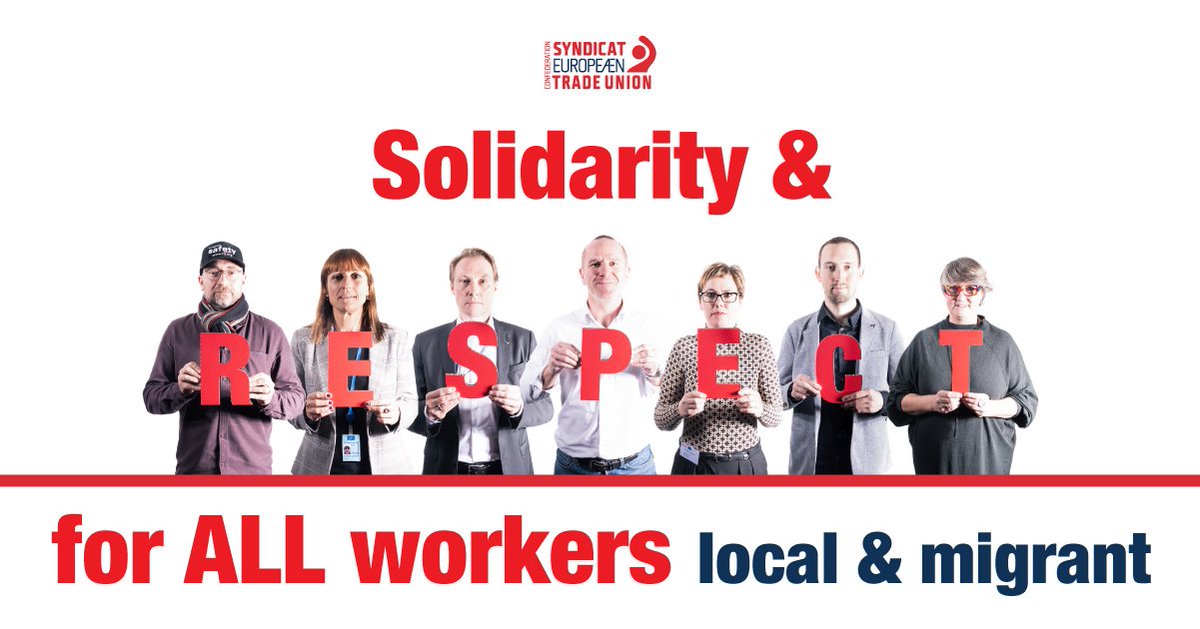 etuc_ces's tweet photo. #IMD19 #IMD2019 Today is International Migrants Day #MigrantsDay European trade unions @etuc_ces say Solidarity and #RESPECT for All #workers, local & migrant
More information: https://t.co/ikSim1I4xB https://t.co/L1PhQXcugU