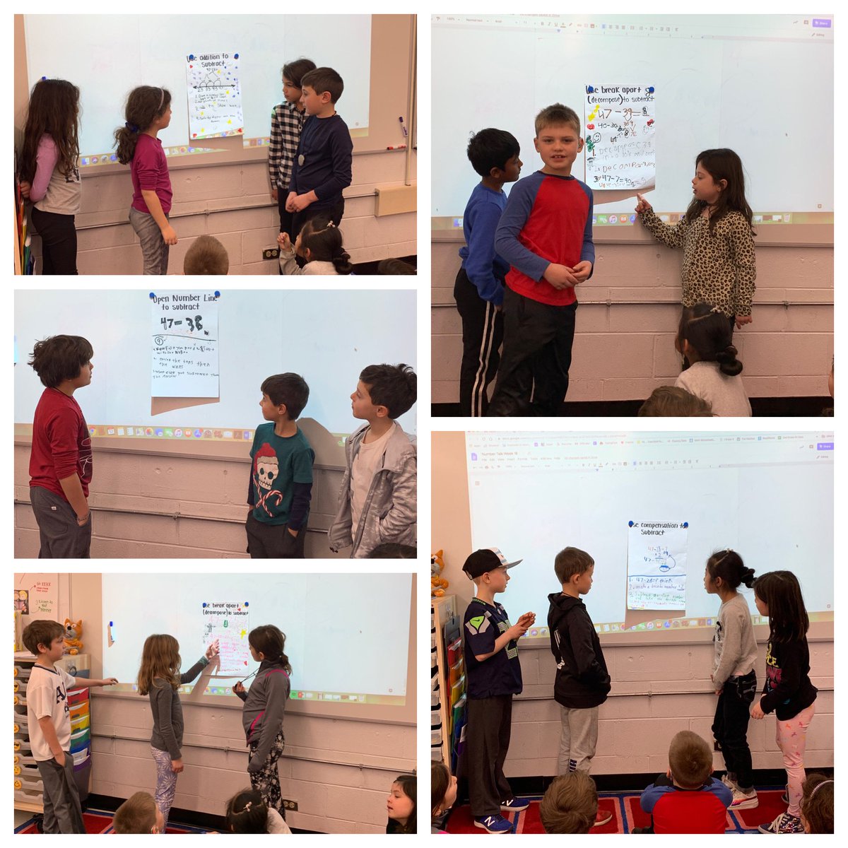 Sharing our subtraction strategy posters!! #kip109 #engage109