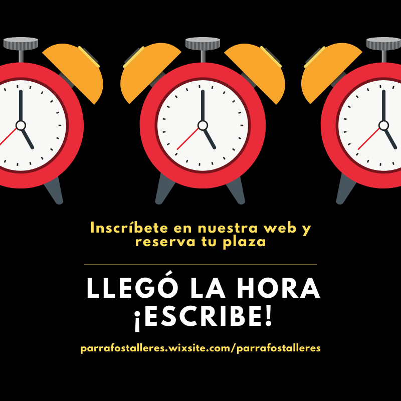 ParrafosE's tweet photo. Ya están abiertas las inscripciones a nuestros talleres de 2020. Inscríbete en nuestra web https://t.co/R0V08tK3wq para poder participar. Allí encontrarás toda la información sobre fechas, horarios, precios y contenido de los talleres. ¡Ayúdanos a difundirlo! Nos vemos pronto. https://t.co/IMVRRRTjGT