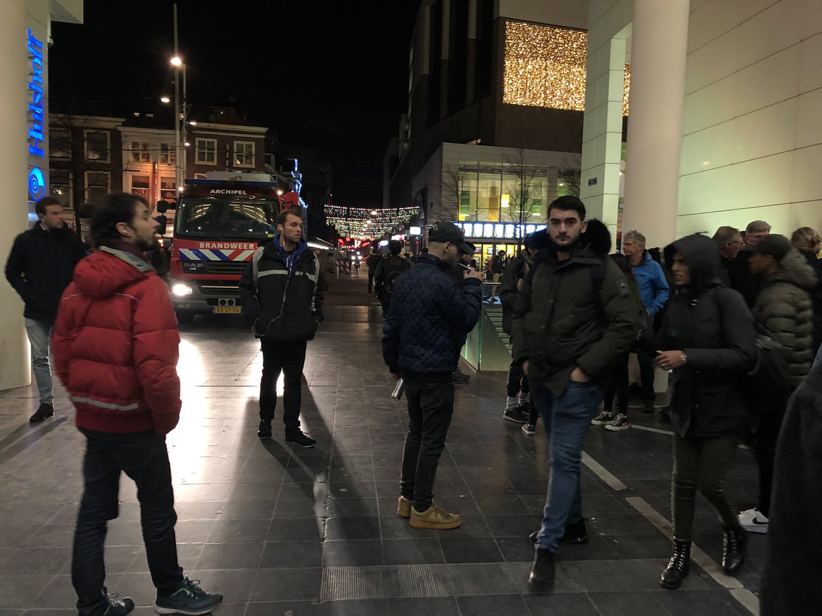 Melding brandalarm Spui