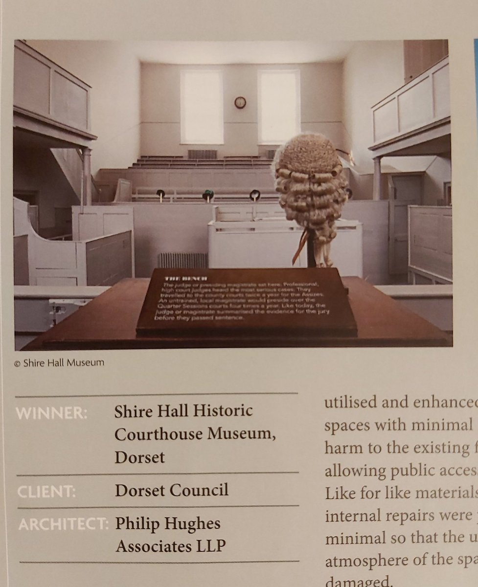 Great to see our two Architectural Awards from the <a href="/GeorgianGroup/">The Georgian Group</a> for <a href="/ShireHallDorset/">Shire Hall Museum</a> and The Belvedere  at <a href="/powderhamcastle/">Powderham Castle</a> in their latest journal.