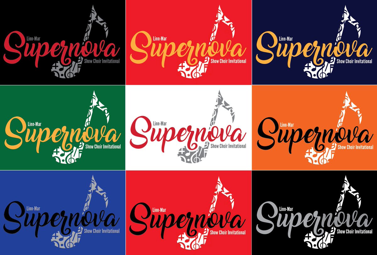 LM_theROARstore's tweet photo. @LinnMarChoirs #Supernova Invite is ONE MONTH away! While ur here, stop into theROARstore to get your #ShowChoirMerch. This year the Supernova tee comes in your school's colors!! Here's a preview of what will be for sale. https://t.co/INOi4GsFil @ACHSChoralMusic https://t.co/38wgghPLto