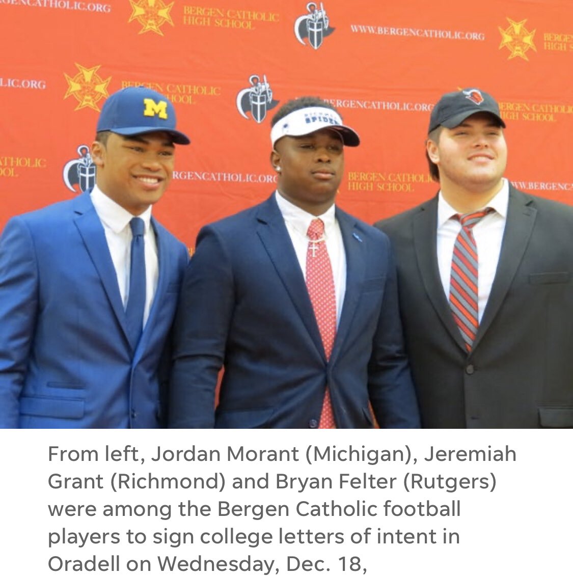 BergenCathFBall's tweet photo. Congrats to all of our players that signed their NLI and made their final commitments to play at some awesome academic institutions! 
@jordanmorantt 
@bfelter1008 
@JeremiahGrant4 
@p_tobia01 
@collintunc1 
@Shaneprevot 
@andrewboel15 
@JackManuelian 
@ajlongo_ 
@jeddenobile55 https://t.co/ee6aYqnz0T