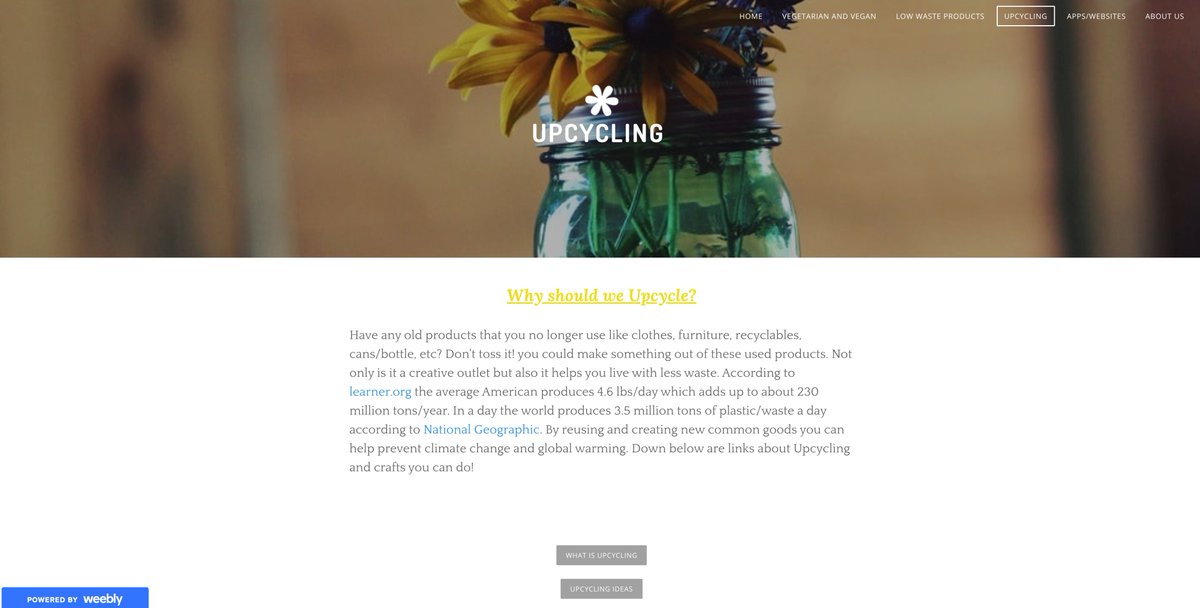 Wonderful work from my <a href="/CarlSchurzHS/">Schurz High School</a> #ibess juniors- a website promoting ways to achieve a Sustainable Lifestyle. Wonderful ideas, integrating <a href="/NatGeoEducation/">Nat Geo Education</a> <a href="/NatGeo/">National Geographic</a> and <a href="/pintrest/">Pinterest</a> resources. Nice work Ren and Lexi. greenthinkinglife.weebly.com