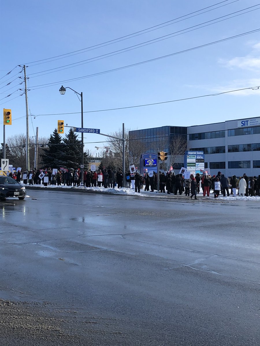 MadameRSharma's tweet photo. Three schools in solidarity we oppose cuts to education! #bhss #buroakss #stouffvilleSS https://t.co/yzvhqb5oqF